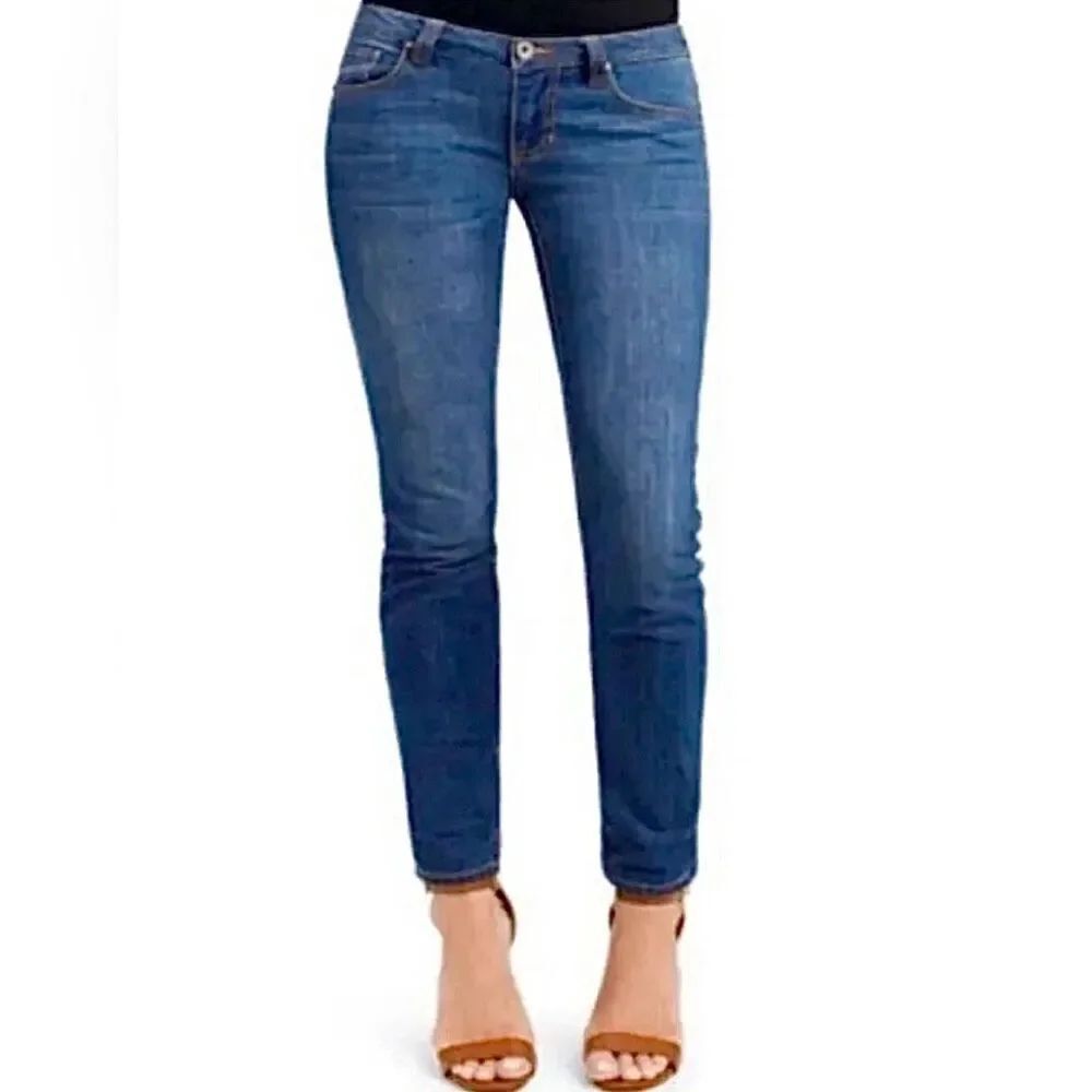 Cabi Ruby Dark Wash Low Rise Skinny Jeans Style #750 Size 8
